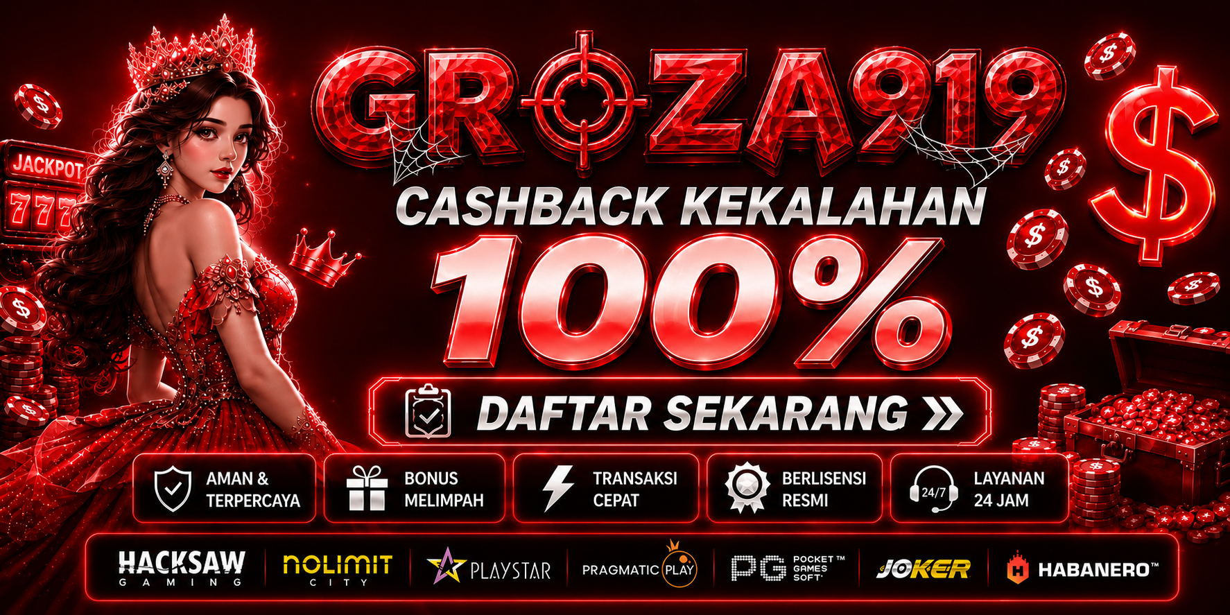 GARANSI CASHBACK HARIAN SLOT GAMES 100%